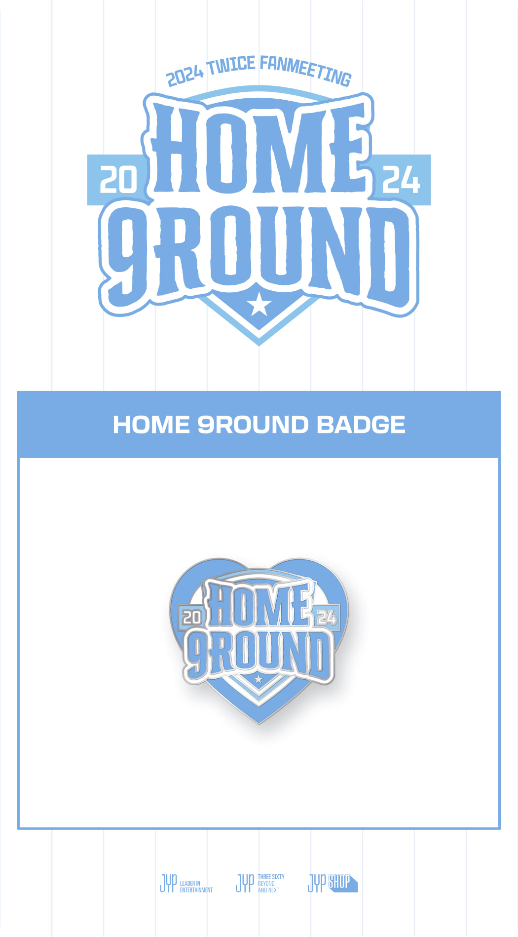 [PRE-ORDER] TWICE - HOME 9ROUND Badge [2024 Fanmeeting 'HOME 9ROUND' Official MD]