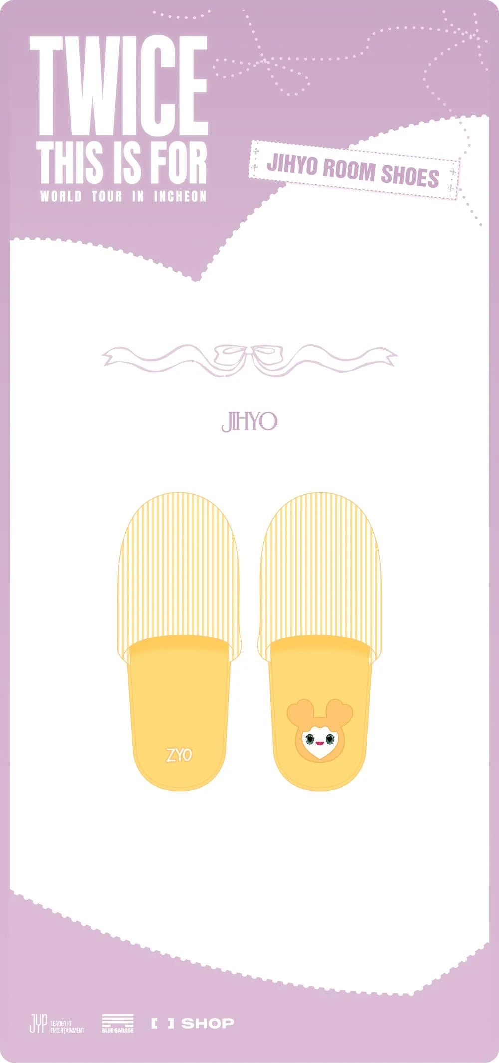 [PRE-ORDER] TWICE - JIHYO Room Shoes ['THIS IS FOR' World Tour in Incheon Official MD]