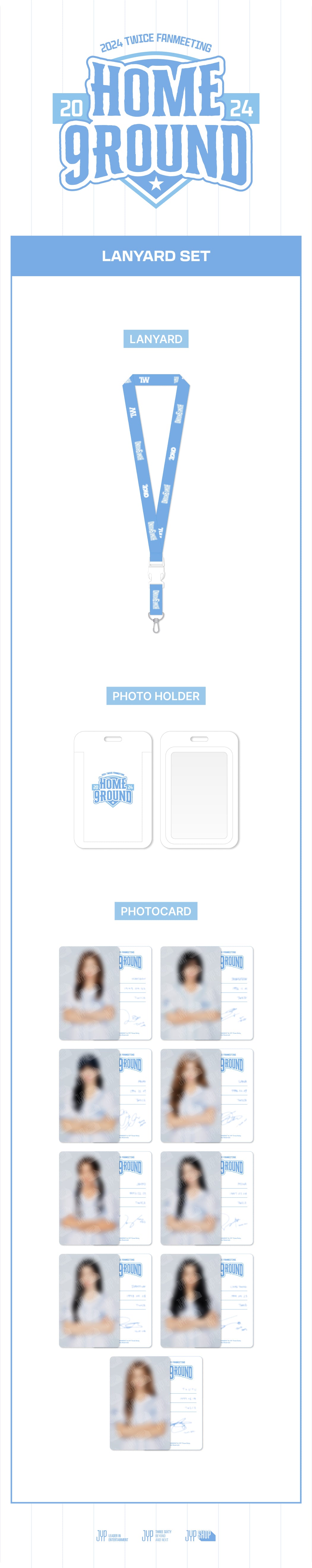 [PRE-ORDER] TWICE - Lanyard Set [2024 Fanmeeting 'HOME 9ROUND' Official MD]