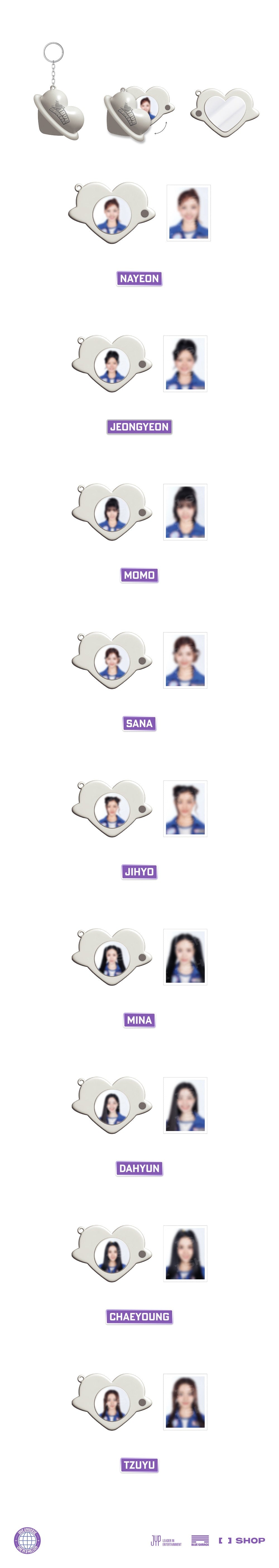 [PRE-ORDER] TWICE - Locket Pendant Keyring [2025 Fanmeeting '10VE UNIVERSE' Official MD]