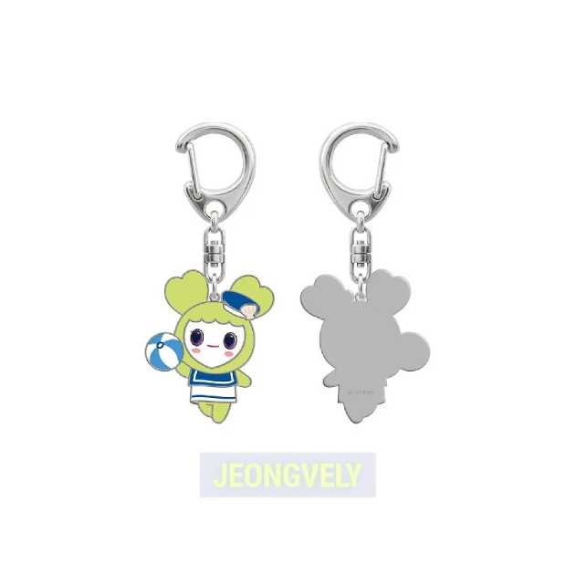 TWICE LOVELY Metal Keyring Marine Ver THIS IS FOR World Tour Finale in Seoul Official MD JEONGVELY Ver - main image