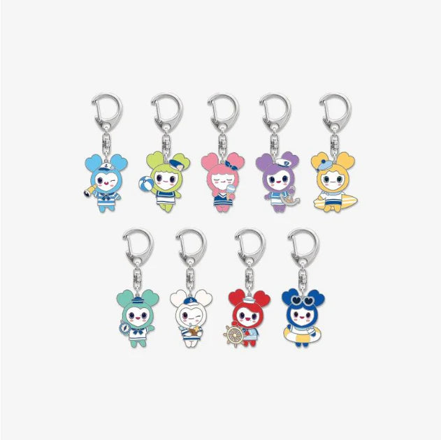 TWICE LOVELY Metal Keyring Marine Ver THIS IS FOR World Tour Finale in Seoul Official MD - main image