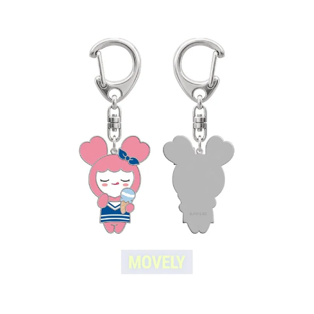 TWICE LOVELY Metal Keyring Marine Ver THIS IS FOR World Tour Finale in Seoul Official MD MOVELY Ver - main image