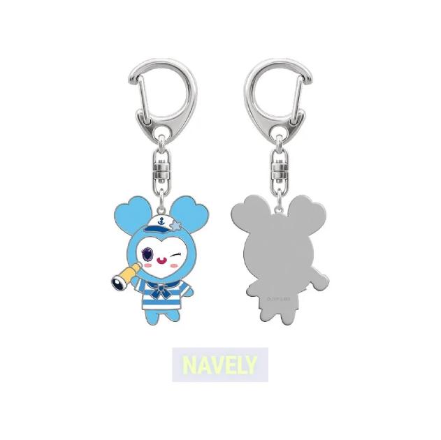 TWICE LOVELY Metal Keyring Marine Ver THIS IS FOR World Tour Finale in Seoul Official MD NAVELY Ver - main image