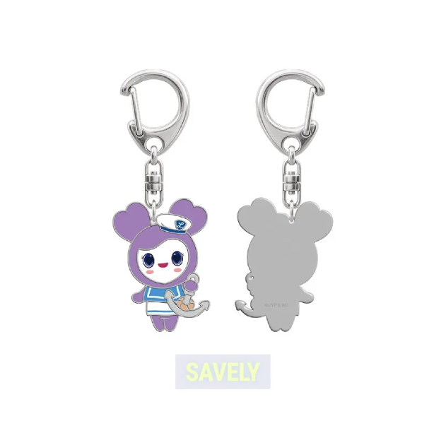 TWICE LOVELY Metal Keyring Marine Ver THIS IS FOR World Tour Finale in Seoul Official MD SAVELY Ver - main image