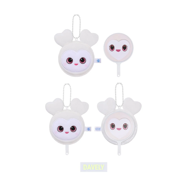 TWICE LOVELY Plush Mini Picket Keyring THIS IS FOR World Tour Finale in Seoul Official MD DAVELY Ver - main image
