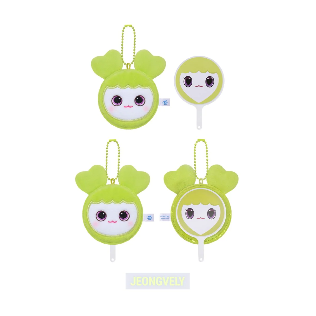 TWICE LOVELY Plush Mini Picket Keyring THIS IS FOR World Tour Finale in Seoul Official MD JEONGVELY Ver - main image