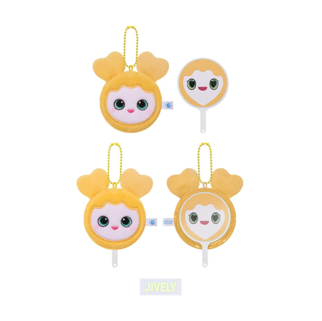 TWICE LOVELY Plush Mini Picket Keyring THIS IS FOR World Tour Finale in Seoul Official MD JIVELY Ver - main image