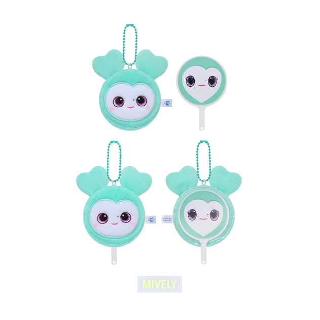 TWICE LOVELY Plush Mini Picket Keyring THIS IS FOR World Tour Finale in Seoul Official MD MIVELY Ver - main image