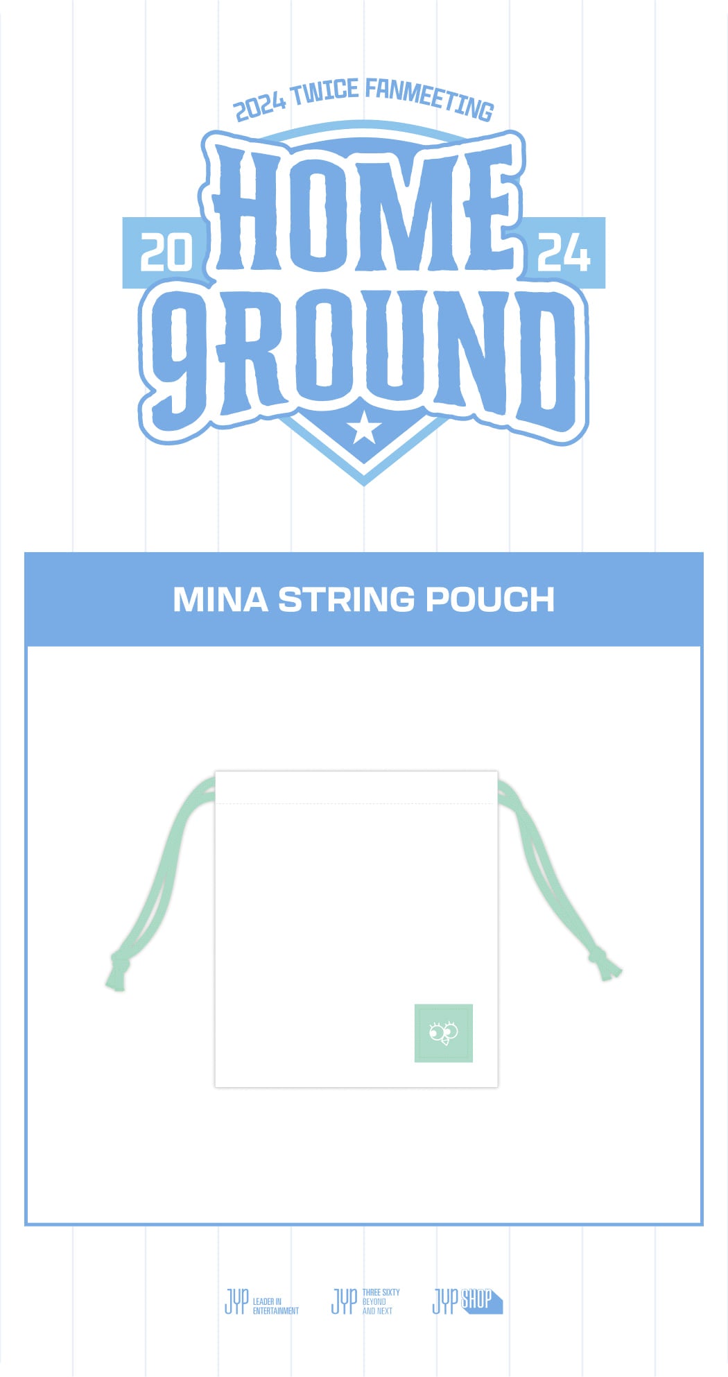 [PRE-ORDER] TWICE - MINA String Pouch [2024 Fanmeeting 'HOME 9ROUND' Official MD]