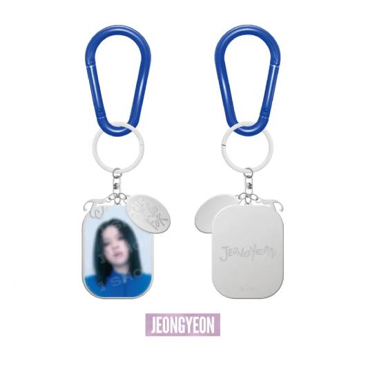 TWICE Photo Metal Keyring THIS IS FOR World Tour in Incheon Official MD - JEONGYEON Version