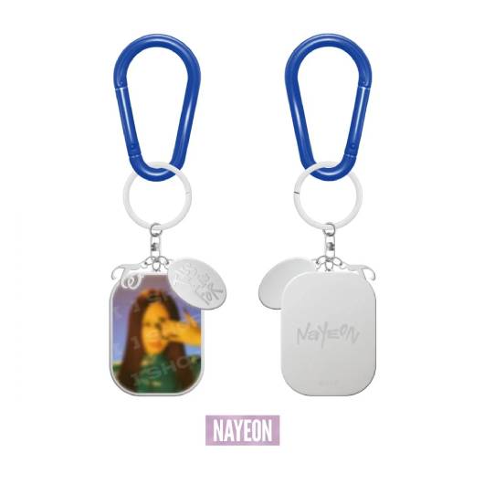 TWICE Photo Metal Keyring THIS IS FOR World Tour in Incheon Official MD - NAYEON Version