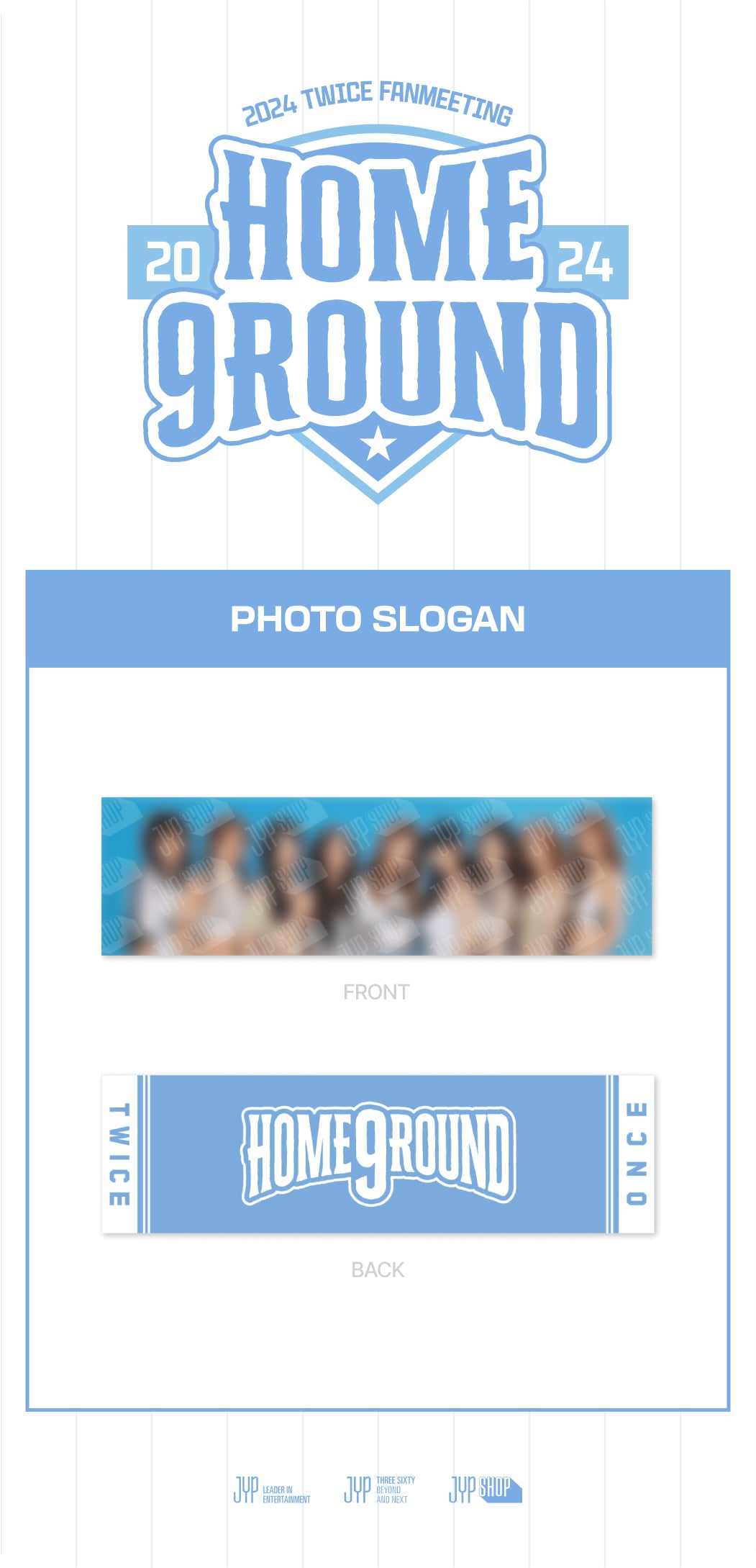 [PRE-ORDER] TWICE - Photo Slogan [2024 Fanmeeting 'HOME 9ROUND' Official MD]