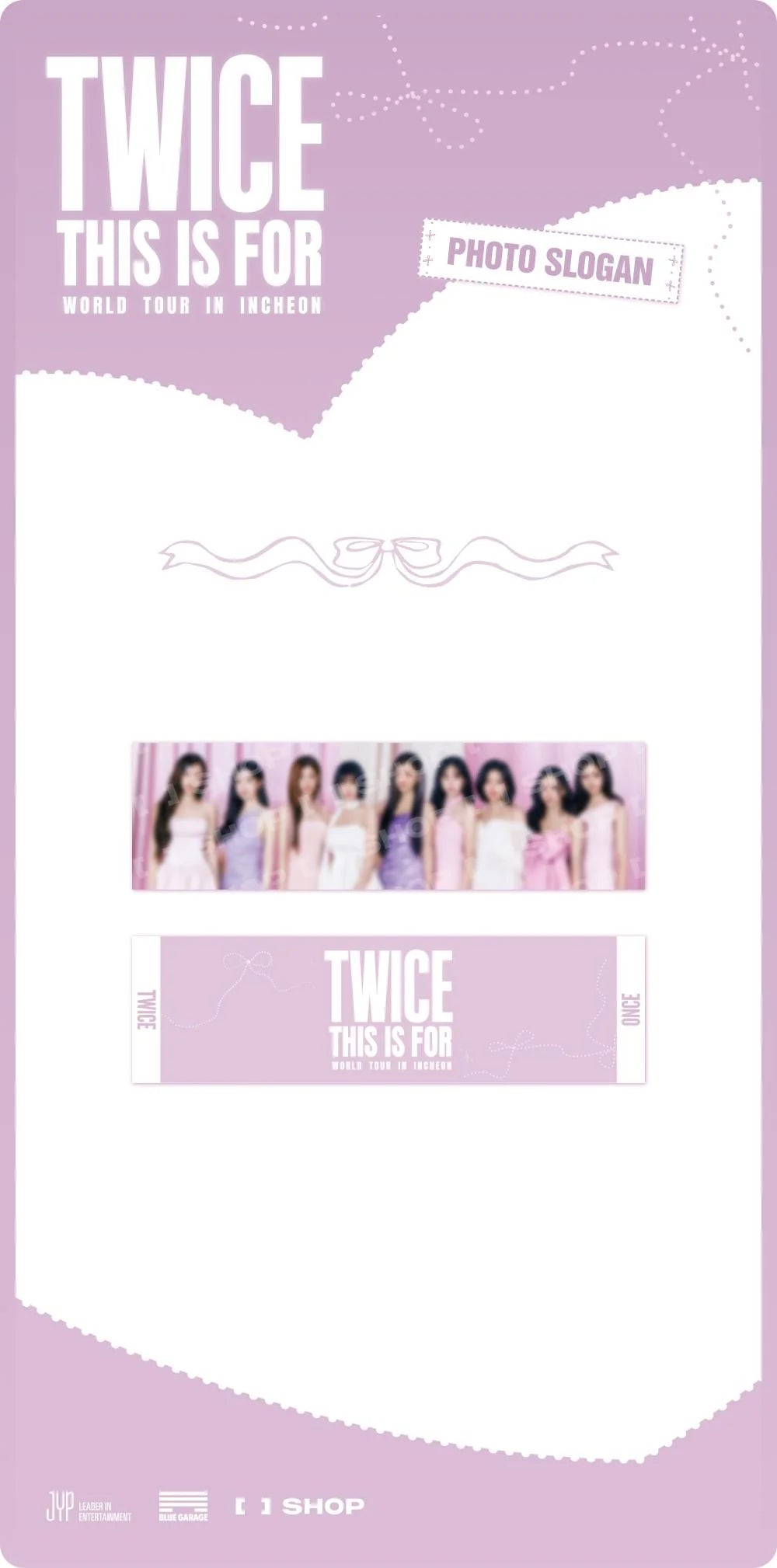 [PRE-ORDER] TWICE - Photo Slogan ['THIS IS FOR' World Tour in Incheon Official MD]