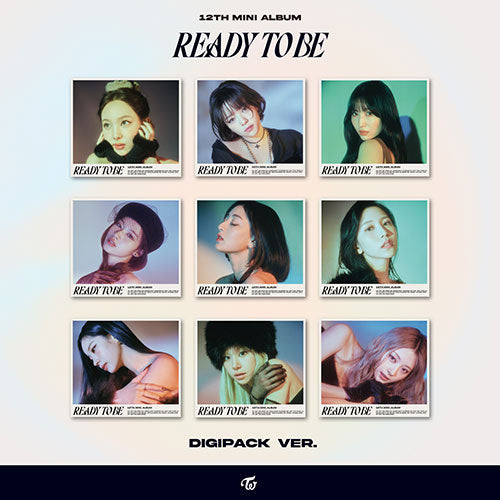 TWICE Ready To Be 12th Mini Album - Digipack version 9 variations cover image