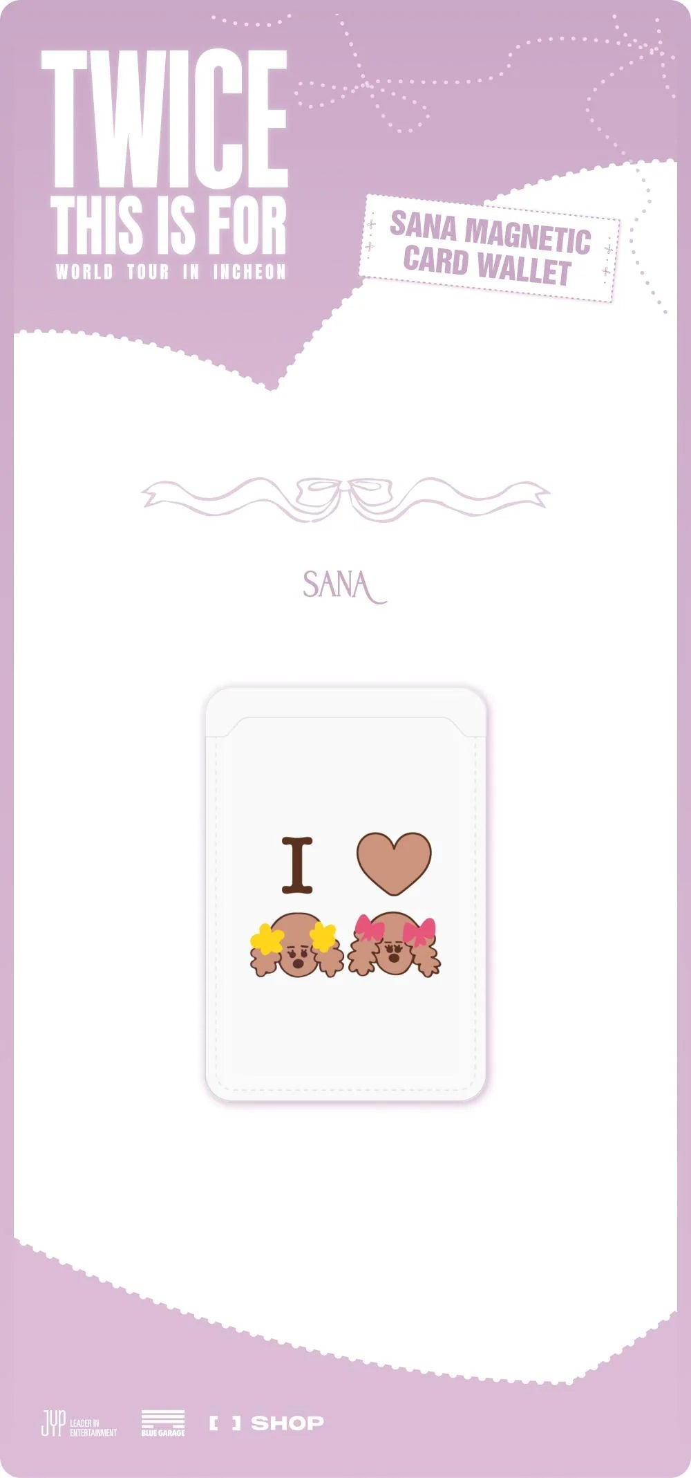 [PRE-ORDER] TWICE - SANA Magnetic Card Wallet ['THIS IS FOR' World Tour in Incheon Official MD]