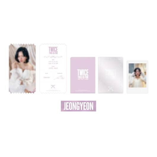 TWICE Special Ticket Set THIS IS FOR World Tour in Incheon Official MD - JEONGYEON Version