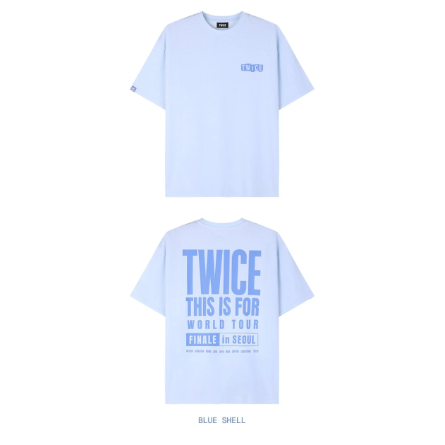 TWICE T Shirt THIS IS FOR World Tour Finale in Seoul Official MD BLUE SHELL Ver - main image