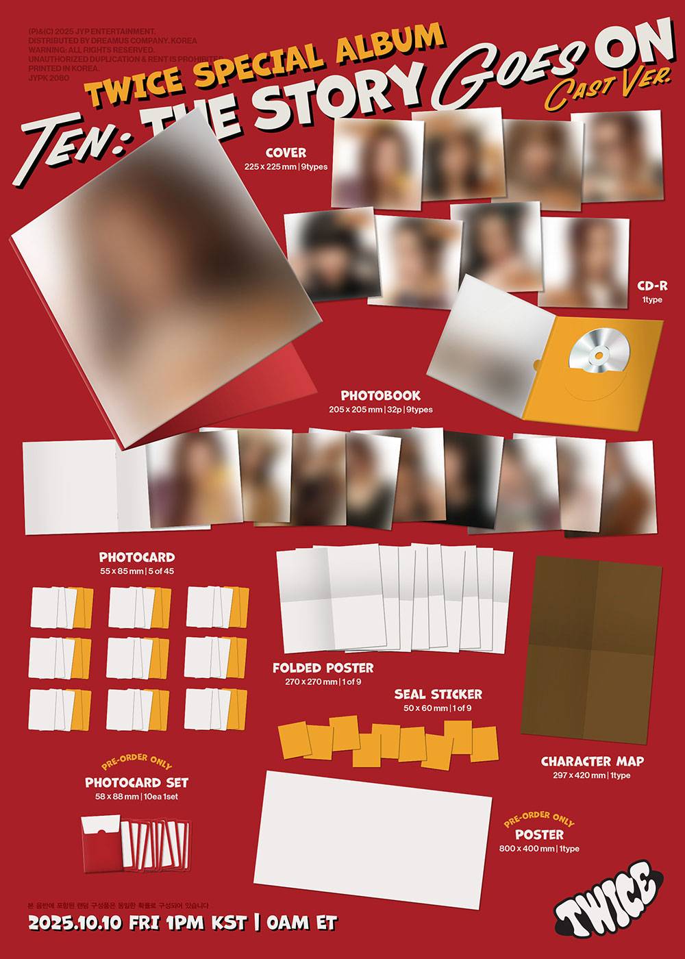 [PRE-ORDER] TWICE - TEN: The Story Goes On [4th Special Album - CAST Ver.]