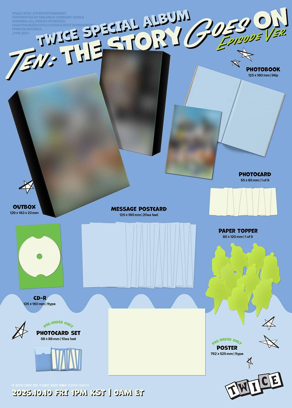 [PRE-ORDER] TWICE - TEN: The Story Goes On [4th Special Album - EPISODE Ver.]