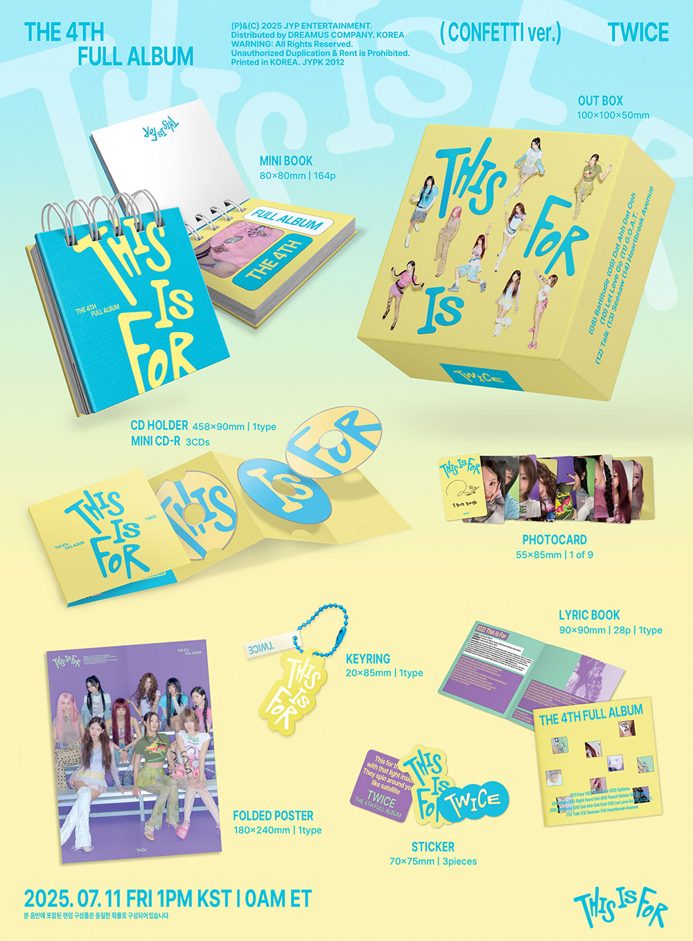 TWICE - THIS IS FOR [4th Album - CONFETTI Ver.]
