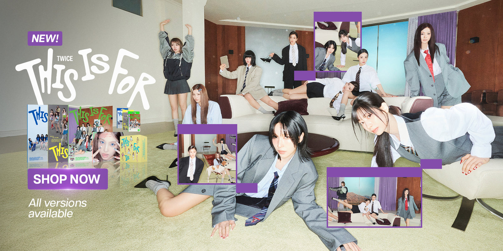 TWICE THIS IS FOR Banner