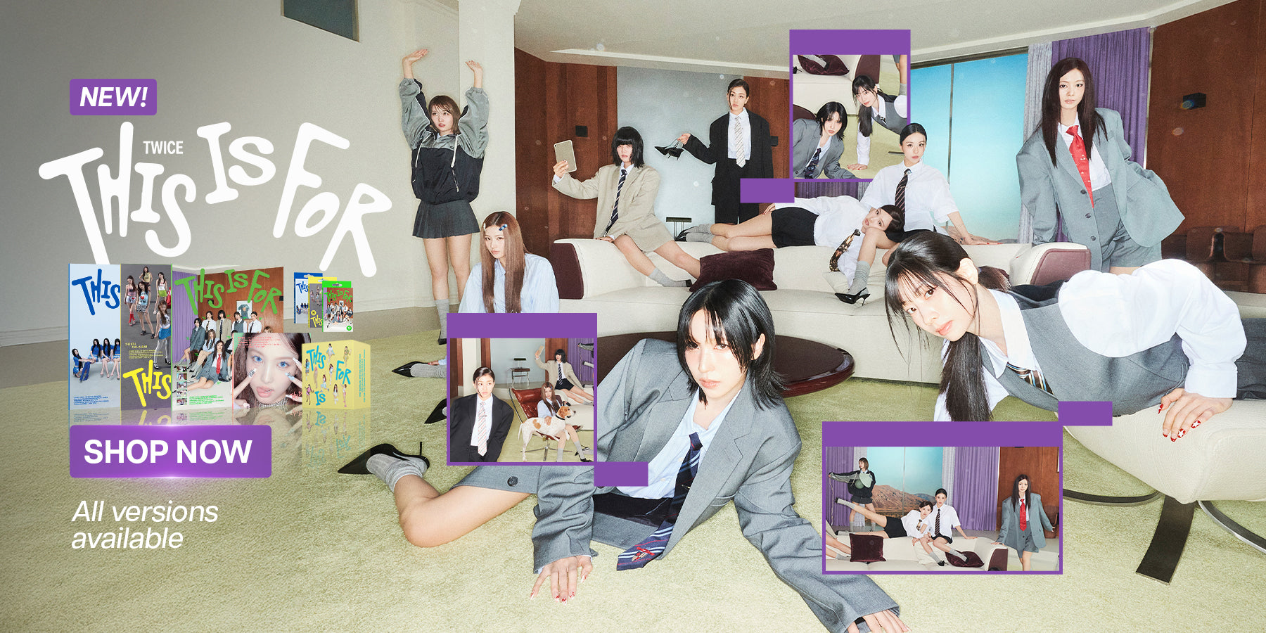 TWICE THIS IS FOR Banner