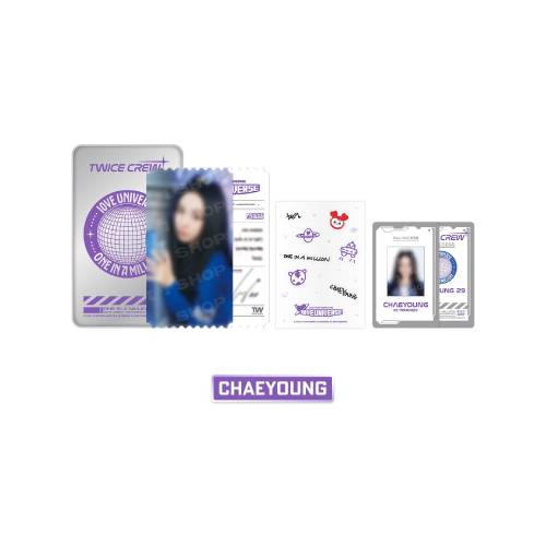 TWICE Tin Case Photo Set 2025 Fanmeeting 10VE UNIVERSE Official MD - CHAEYOUNG Version
