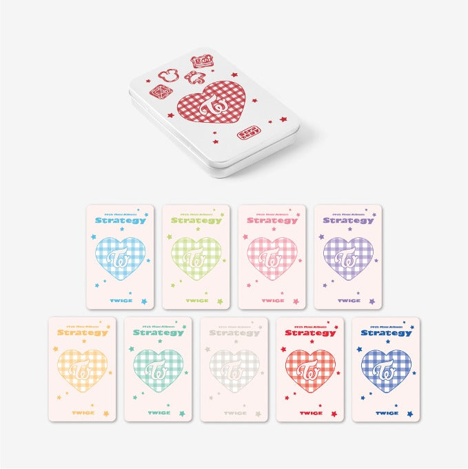 TWICE - Tin Case Photocard Set ['STRATEGY' POP-UP in Seoul
