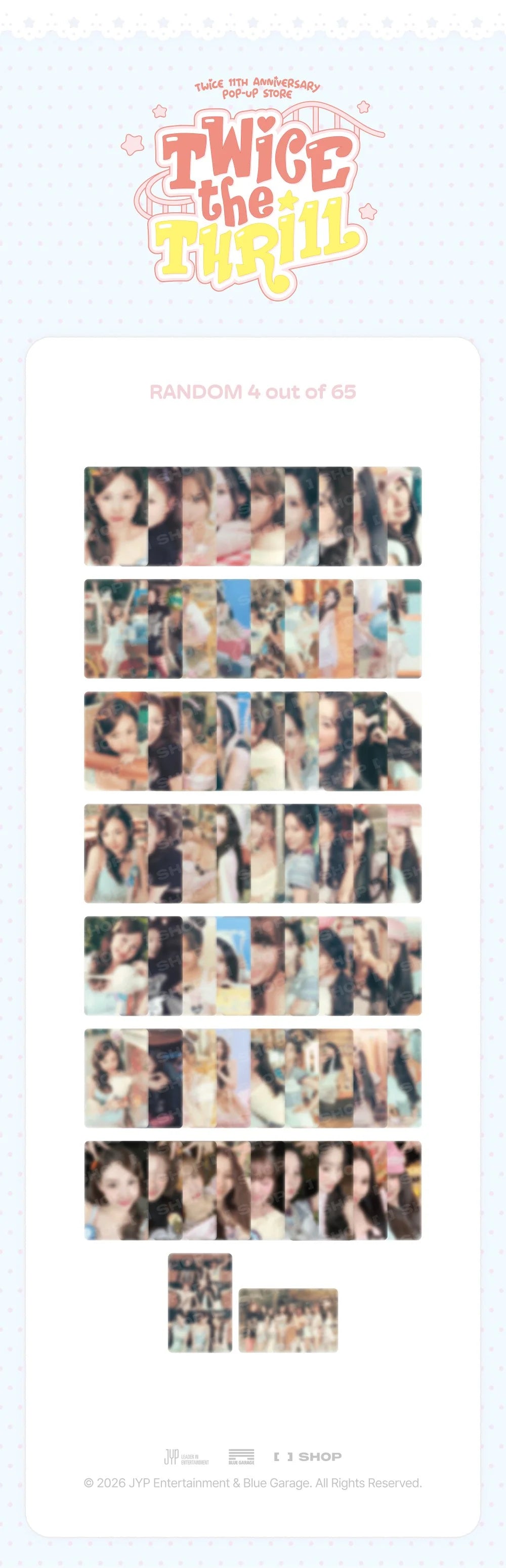 [PRE-ORDER] TWICE - Trading Card [11th Anniversary 'TWICE the THRILL' POP-UP Official MD] gallery image 1