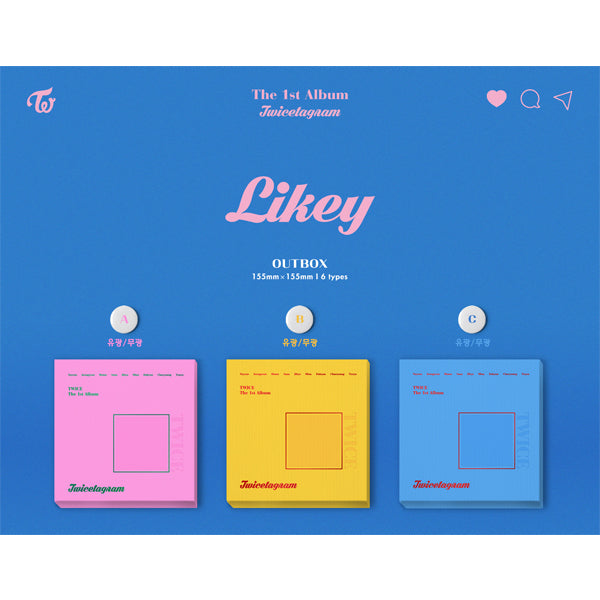 TWICE - Twicetagram 1st Album 3 variations - main image