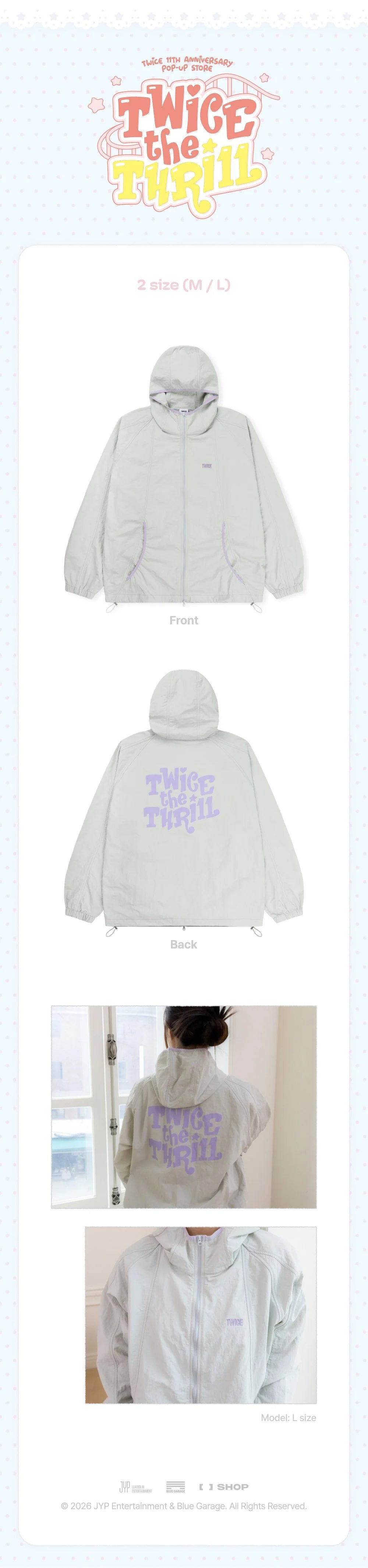 [PRE-ORDER] TWICE - Wind Breaker [11th Anniversary 'TWICE the THRILL' POP-UP Official MD] gallery image 1