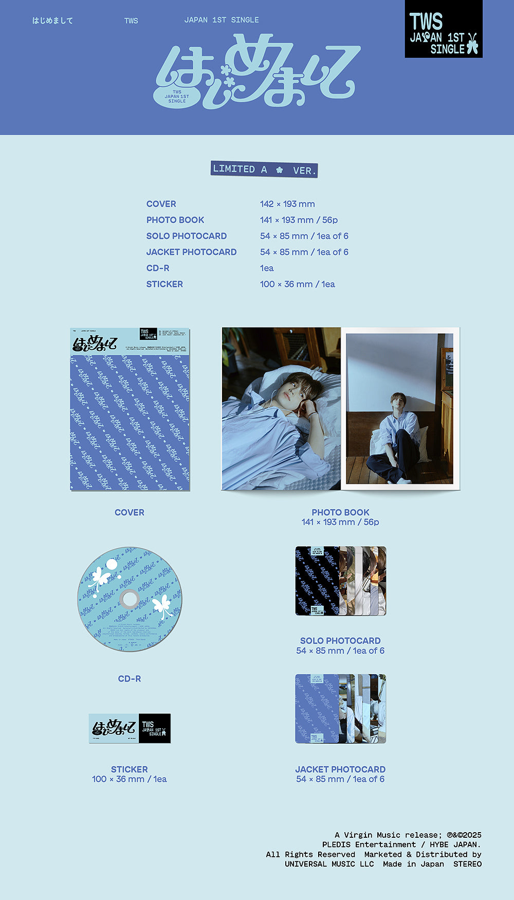 TWS - Hajimemashite [1st JP Single Album - Limited Edition A]