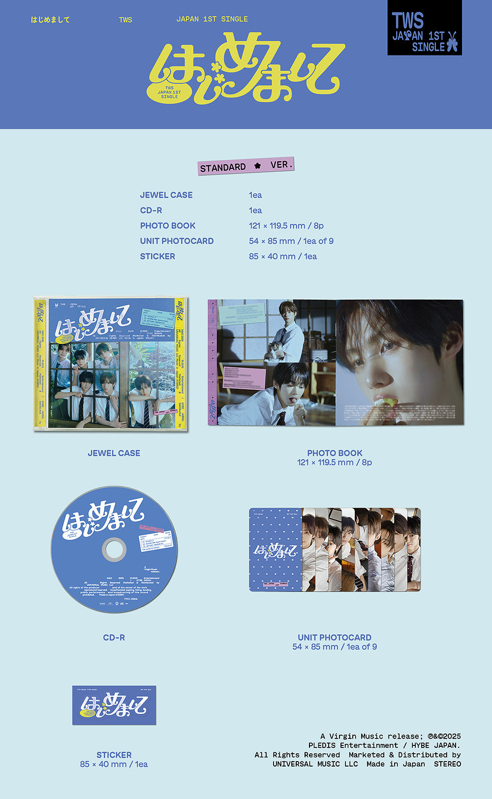 TWS - Hajimemashite [1st JP Single Album - Regular Edition]