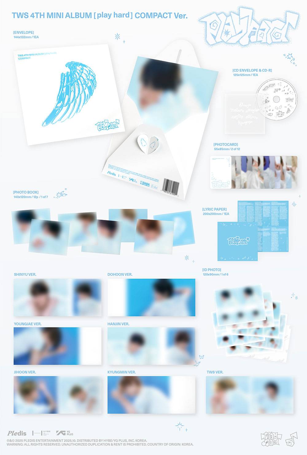[PRE-ORDER] TWS - play hard [4th Mini Album - Compact Ver.]