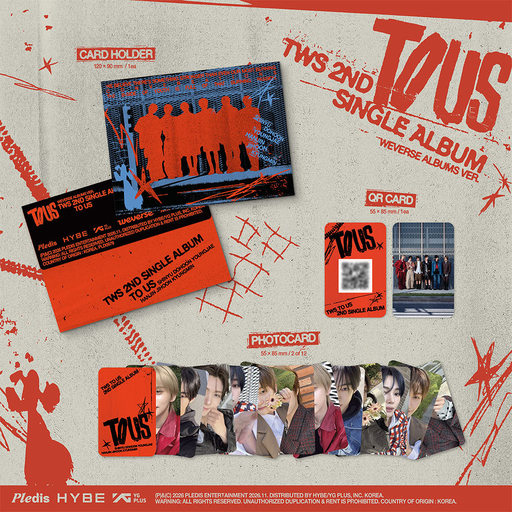 [PRE-ORDER] TWS - TO US [2nd Single Album - Weverse Ver.] gallery image 1