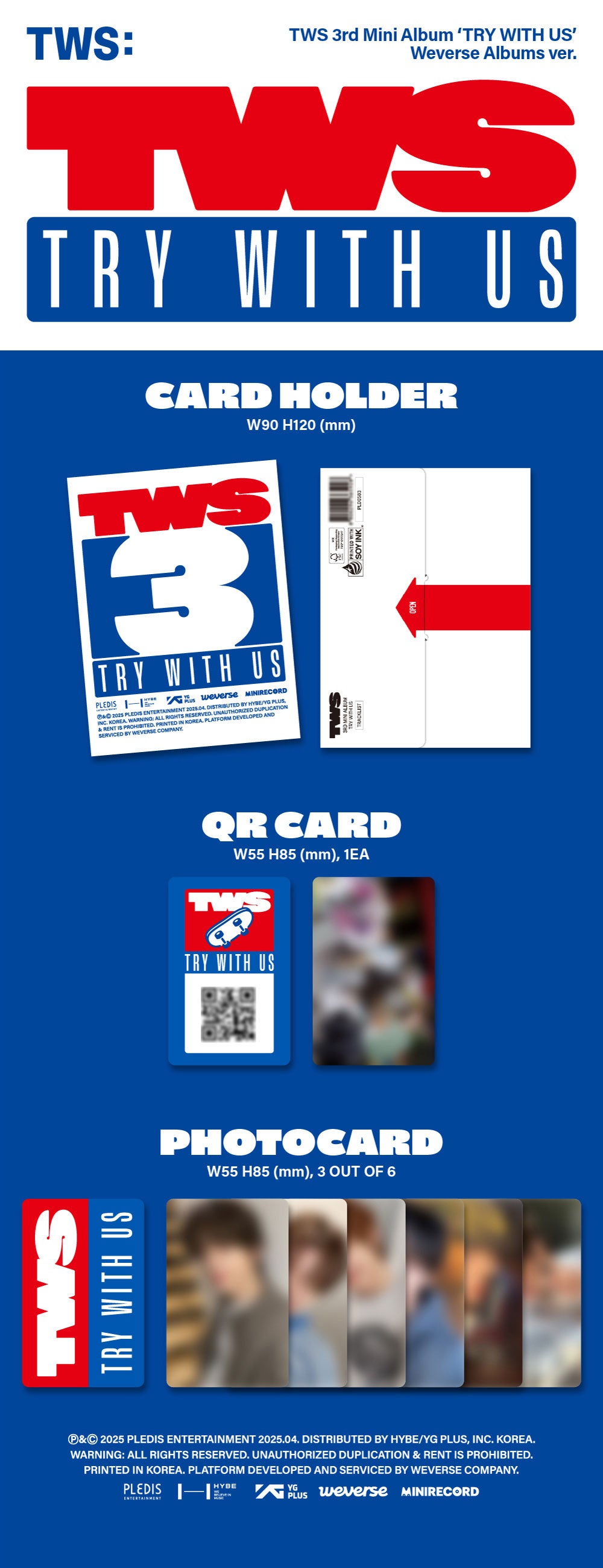 TWS - TRY WITH US [3rd Mini Album - Weverse Ver.]