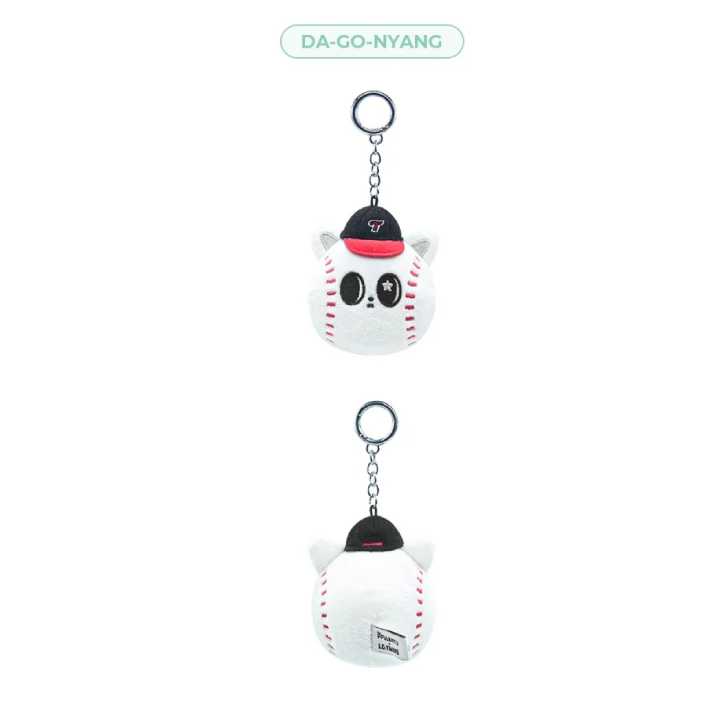 TXT Face Plush Keyring PPULBATU X LG TWINS Official MD - DA-GO-NYANG Version