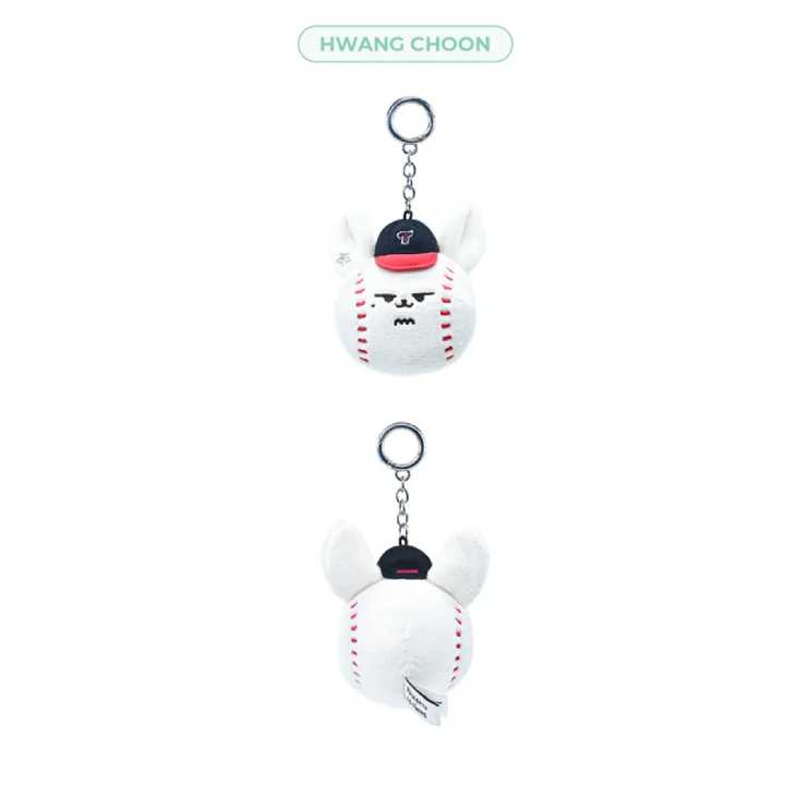 KEYRING HWANG CHOON (YL_F) ぬいぐるみ TXT - Face Plush Keyring [PPULBATU x LG TWINS Official MD