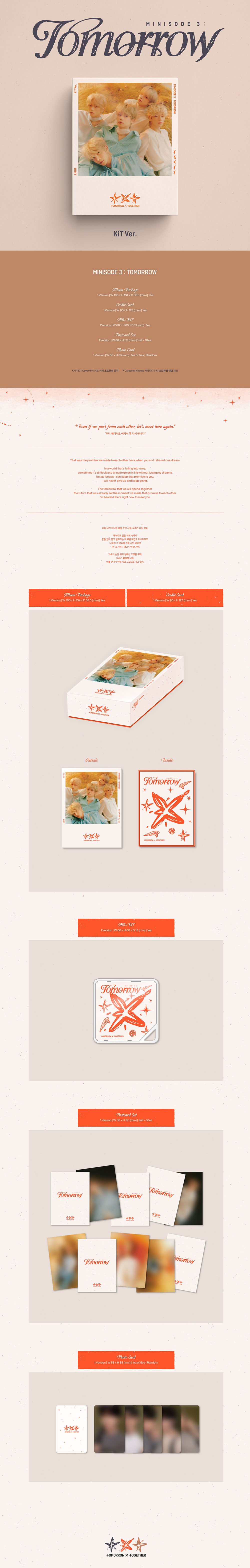 TXT - minisode 3 : TOMORROW [6th Mini Album - KiT Ver.]
