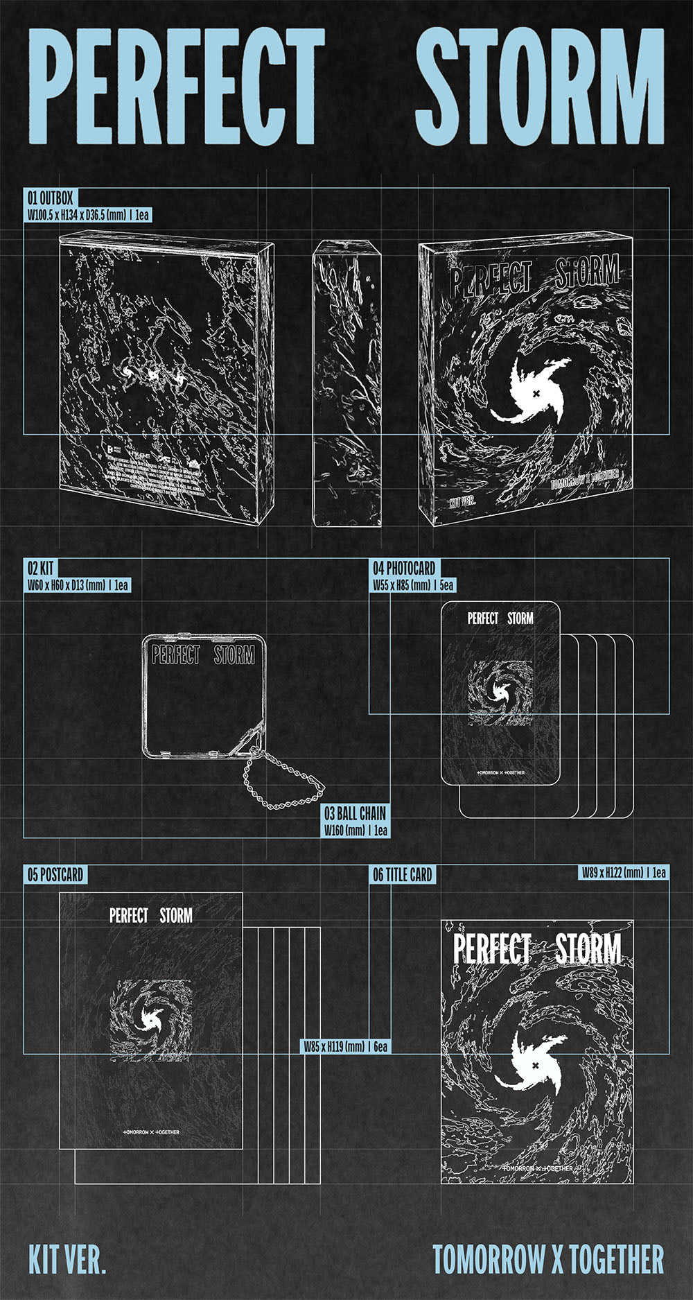 [PRE-ORDER] TXT - PERFECT STORM [9th Mini Album - KiT Ver.] gallery image 1