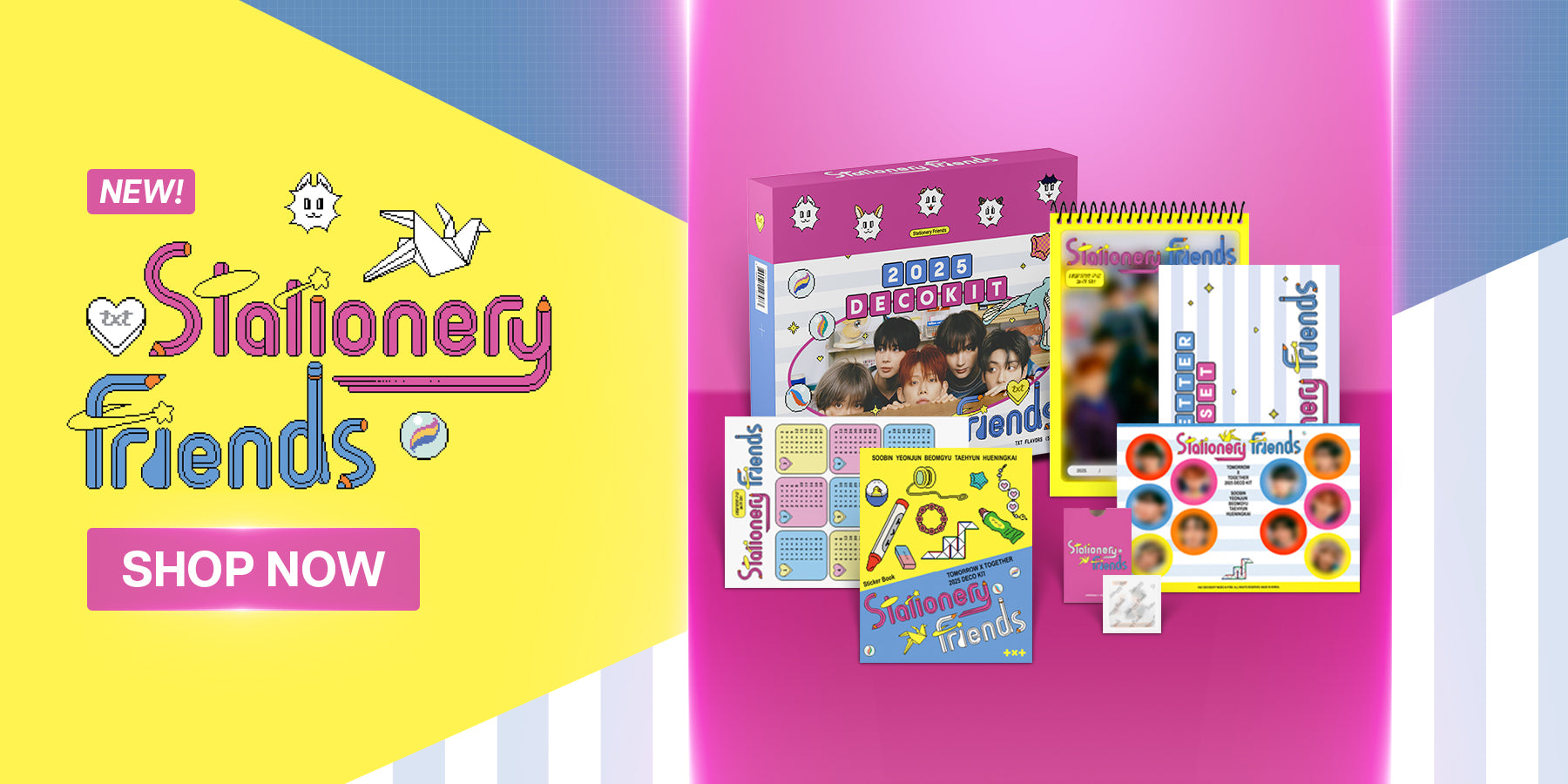 TXT Stationery Friends Banner