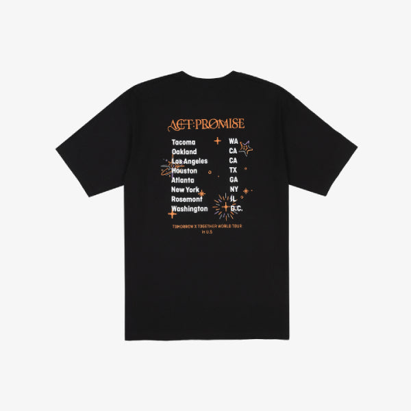 TXT Tour Routing T Shirt WORLD TOUR ACT PROMISE - main image