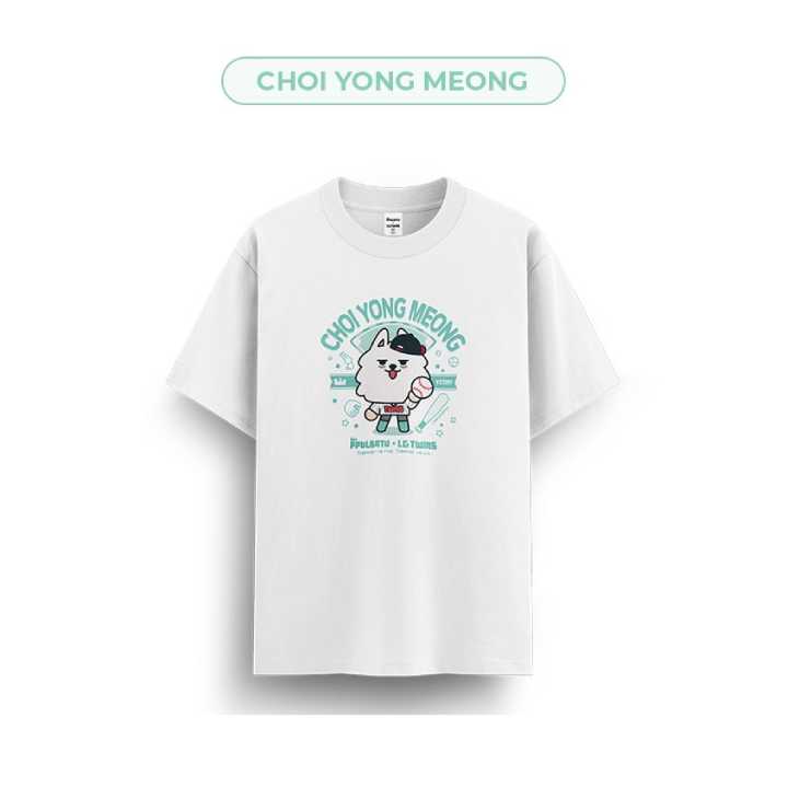 TXT Unisex T Shirts PPULBATU X LG TWINS Official MD - CHOI YONG MEONG Version