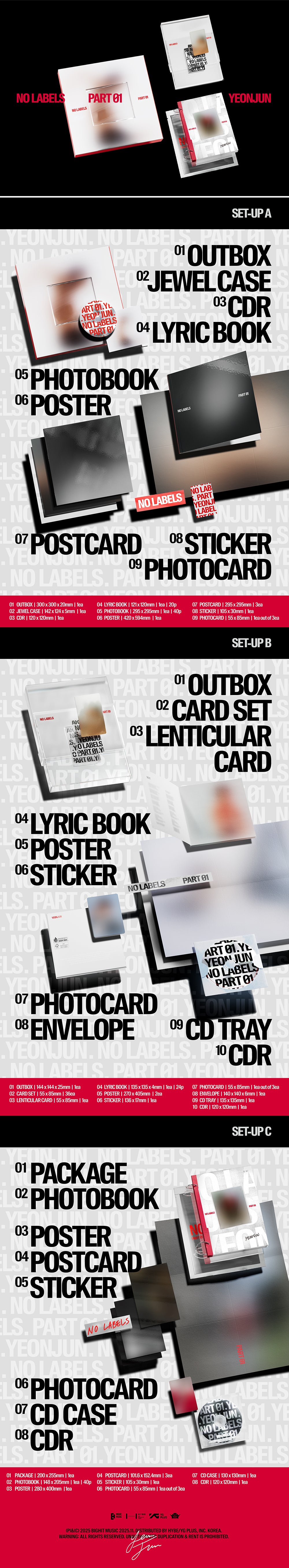 [PRE-ORDER] TXT YEONJUN - NO LABELS: PART 01 [1st Mini Album]