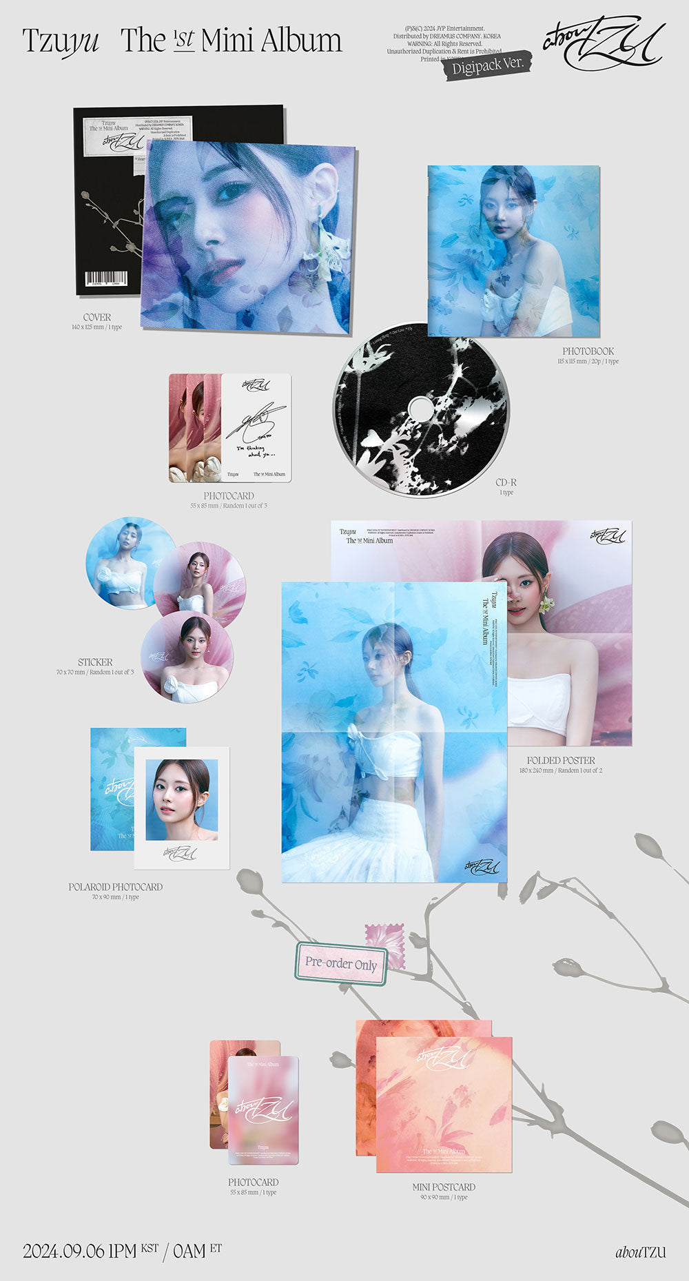 TZUYU - abouTZU [1st Mini Album - Digipack Ver.]