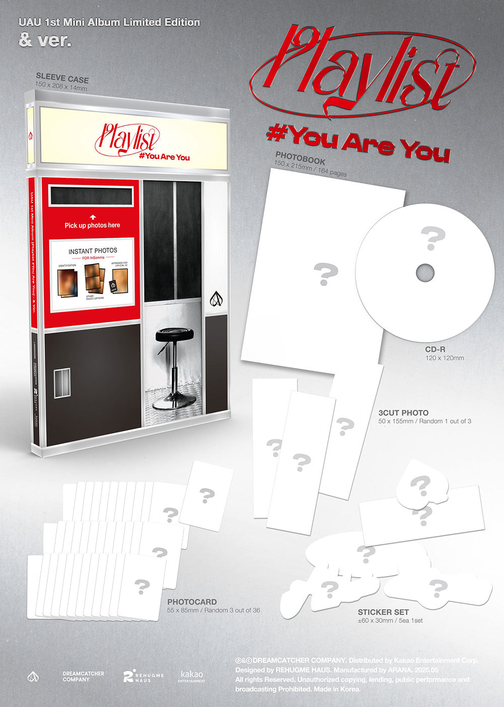 [PRE-ORDER] UAU - Playlist #You Are You [1st Mini Album - Limited & Ver.]