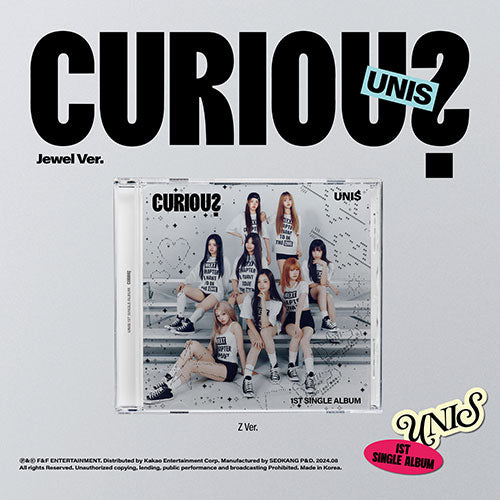 UNIS CURIOUS 1st Single Album - Jewel version packaging and contents preview