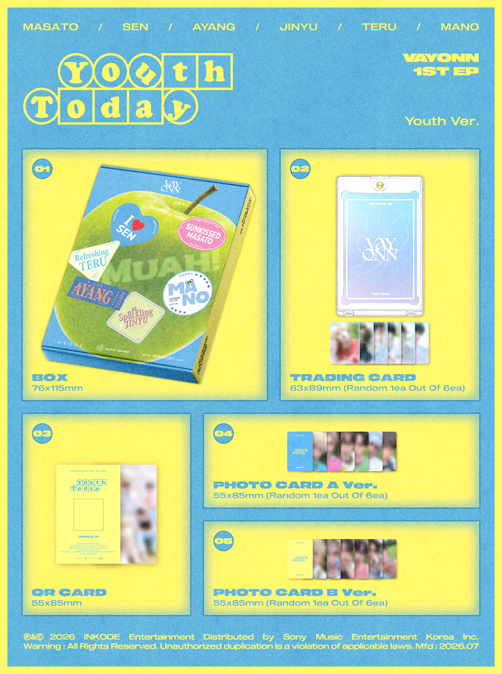 VAYONN - Youth Today [1st EP Album - Youth Ver.] gallery image 1