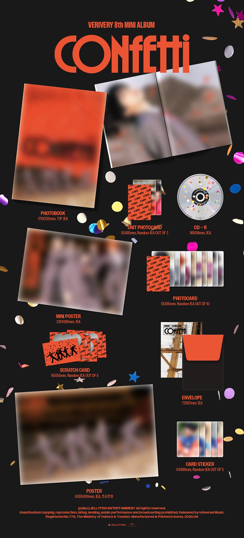 VERIVERY - CONFETTI [8th Mini Album - Photobook Ver.] gallery image 1